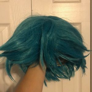 cosplay short teal wig